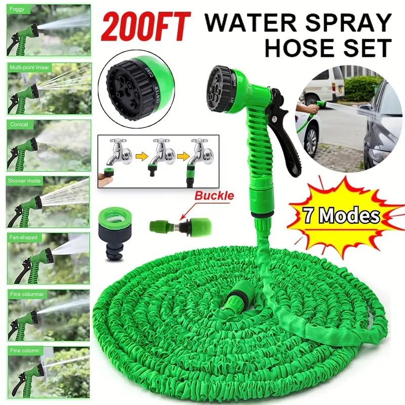 Flexible Hose Braided - 25FT-200FT Genişleyebilen Sihirli Hortum Hafif Tasarım