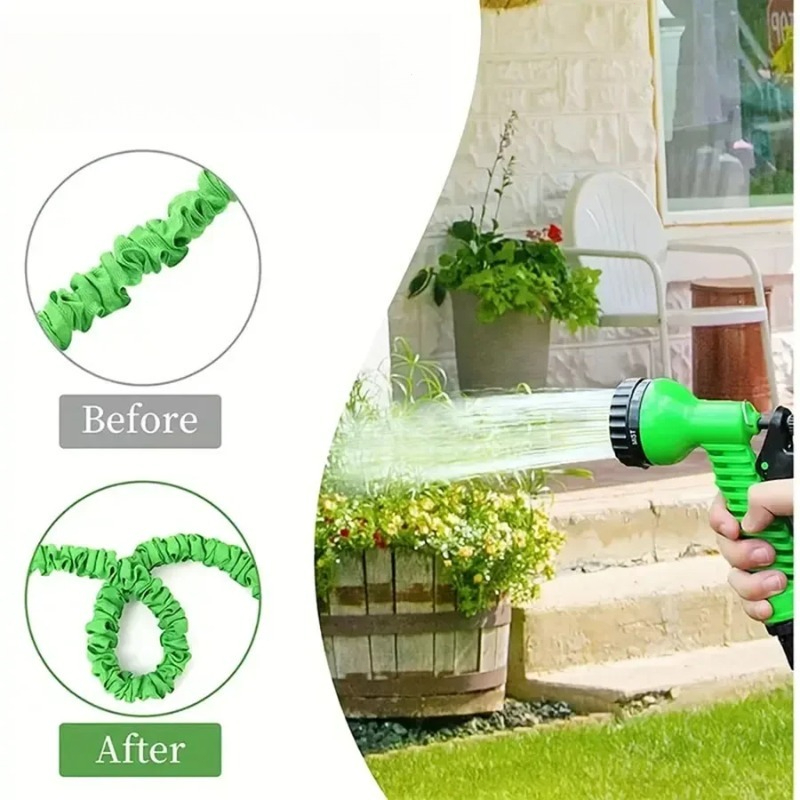 Flexible Hose Braided - 25FT-200FT Genişleyebilir Sihirli Hortum 7 Su